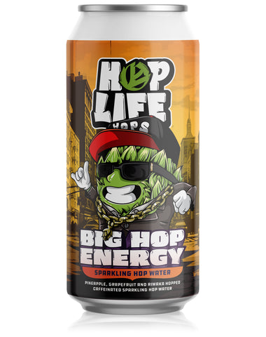 Hop Life Big Hoppy Energy Sparkling Hop Water - 24x440ml