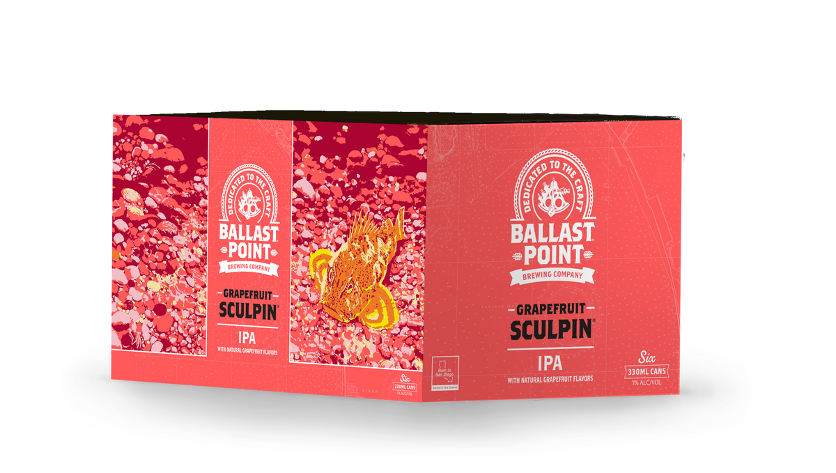 Ballast Point Grapefruit Sculpin IPA 24x330ml Behemoth Brewing