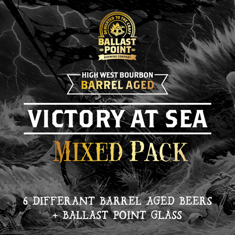 Ballast Point Victory at Sea Mixed Pack with Ballast Point Glass 6x440ml